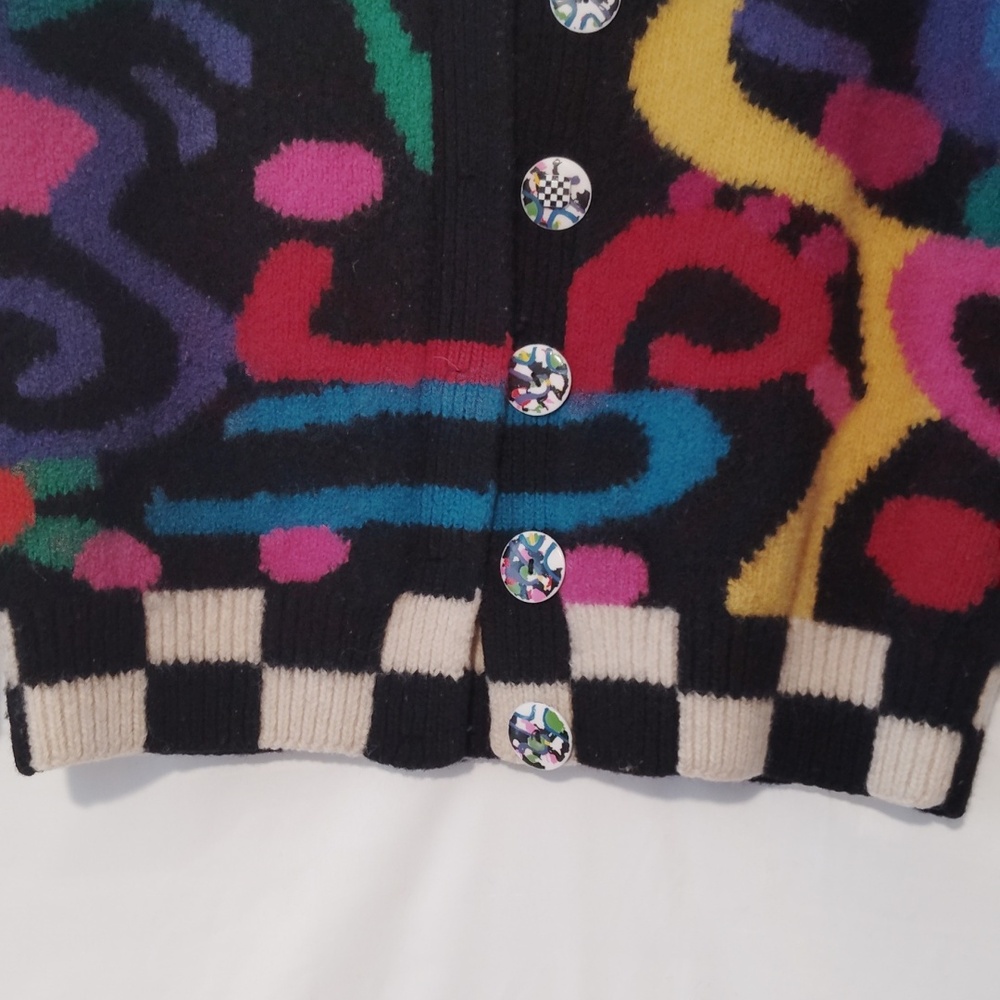 Colorful Abstract Pattern Women's Sweater - Picture 2 of 7